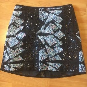 Sequined miniskirt